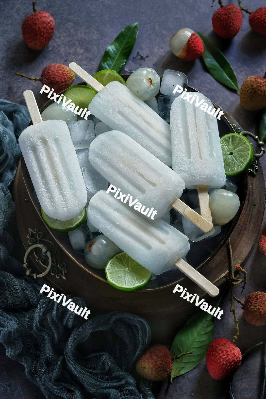 Lychee ice lolly